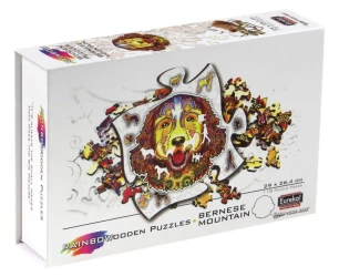 Puzzle 118 drewniane kolorowe Berneński Pies Pasterski - EUREKA 3D