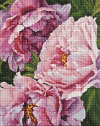 Diamentowa mozaika bez ramy - Magia kwiatów 40x50 - Ideyka