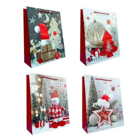 Torebka prezentowa S Boże Narodzenie mix - Ju-Piter