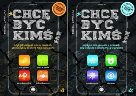 PAKIET Chcę być kimś! czyli jak osiągać cele... tom 1-4 Michał Zawadka - Michał Zawadka