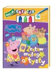 Świnka Peppa. Akcja Kreacja. Zestaw małego artysty - praca zbiorowa