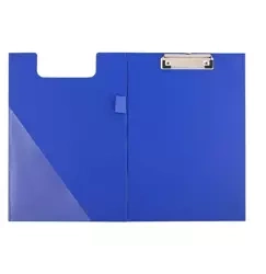Deska A5 PVC z klipsem i okładką niebieska D.RECT
