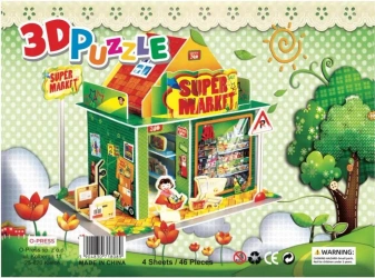 Puzzle 3D 46 Supermarket - O-press