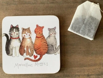 Podkładka pod kubek C73 4 koty - Alex Clark