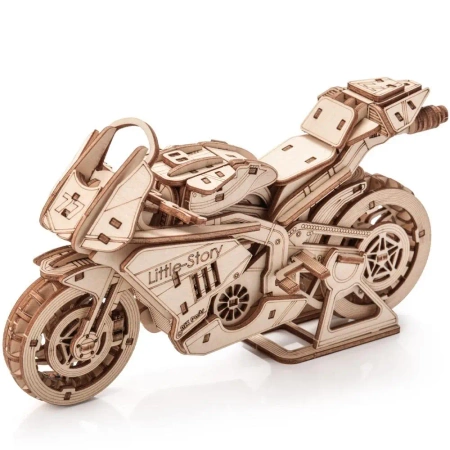 Puzzle drewniane 3D - Motocykl Grand Prix - Little Story