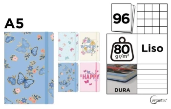 Notatnik A5/96K MIX - Cervantes