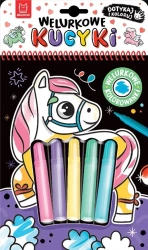 Welurkowe kucyki. Dotykaj i koloruj - Agata Kaczyńska