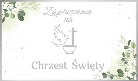 Zaproszenie Chrzest (10szt) - Armin Style