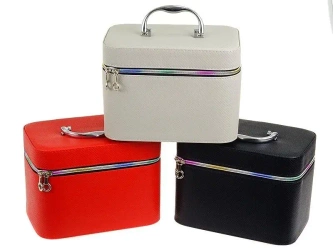 Kuferek L z lusterkiem na zamek 24x16x15cm MIX - ADAR