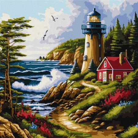 Malowanie po numerach - Morska bryza 40x40 - Ideyka