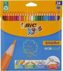 Kredki ołówkowe Kids Evolution ECOlutions 24 kol - BIC