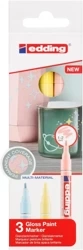 Marker olejowy błyszczący metaliczny 0,8mm 3szt - Edding
