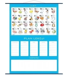 Plan lekcji - alfabet, plansza edukacyjna - Artglob