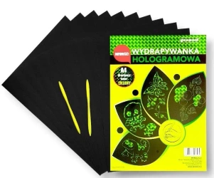 Wydrapywanka hologramowa A4 zielona - Penword