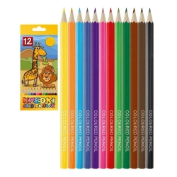 Kredki ołówkowe sześciokątne 12 kolorów - Titanum