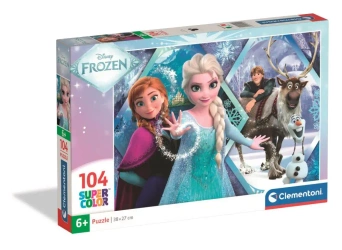 Puzzle 104 Super Kolor Frozen - Clementoni