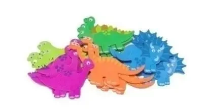 Naklejki z pianki dinozaury 20szt - Brewis