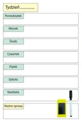 Planer magnetyczny suchościeralny tygodniowy 30x20 - Sezona