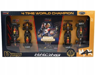 Bburago ZESTAW BOLIDÓW F1 Red Bull Max Verstappen MISTRZ ŚWIATA 1:43 BBURAGO - Bburago
