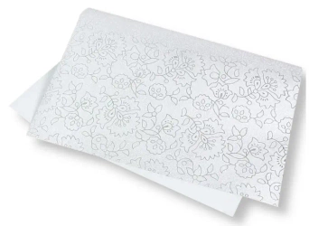 Papier ozdobny brokatowy 140g 40x60cm srebrny 5ark - Polsirhurt