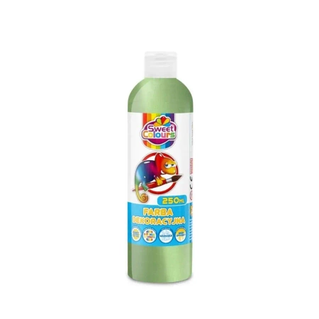 Farba dekoracyjna metaliczna zielona 250ml - Sweet colours