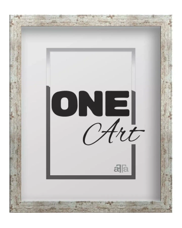 Ramka Hekla 30x40 cm, bielona sosna