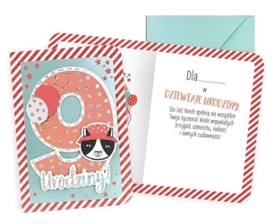 Karnet B6 Urodziny 9 chłopiec - Kukartka
