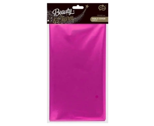Obrus foliowy B&C metaliczny magenta 137x183cm - Godan