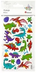 Naklejki wypukłe dinozaury 23szt - Titanum