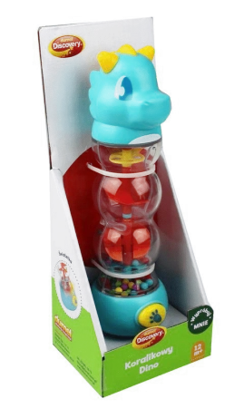 Koralikowy dino, zabawka edukacyjna
