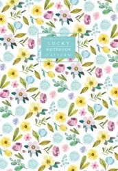 Notatnik ozdobny 64 strony linia Kwiaty niebieski - Fresh