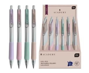Długopis automat żel Silky Academy nieb (24szt) - INTERDRUK