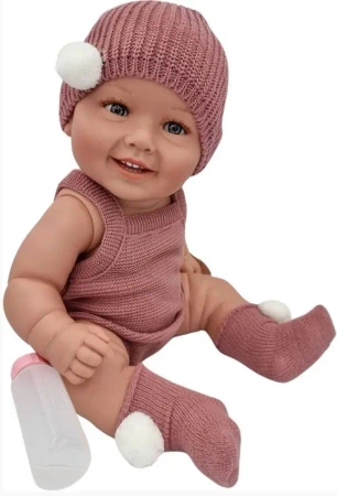 Lalka hiszpańska Diana 47cm ciemny róż - Manolo