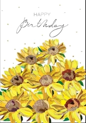 Karnet B6 + koperta MO8253X1 Urodziny Słoneczniki - Turnowsky