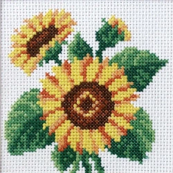 Haft krzyżykowy - Słoneczniki - Anex-bis