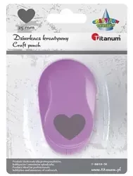 Dziurkacz z motywem Serce 25mm - Titanum