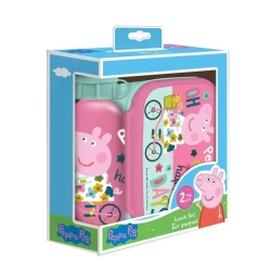 Lunchbox butelka 500ml + pudełko 800ml Peppa - Diakakis