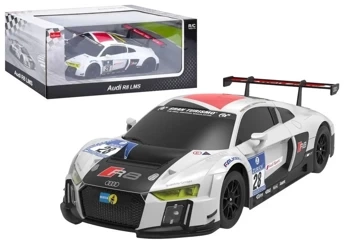 Audi R8 LMS R/C 1:24 biało czarne - Leantoys