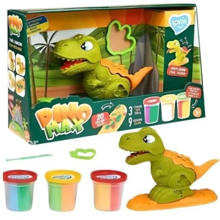 Zestaw z ciastoliną piankolina Dino Max - Lovin