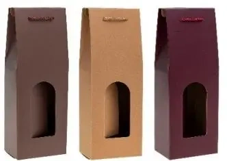 Torebka na butelkę 9x39x9cm MIX - Rozette