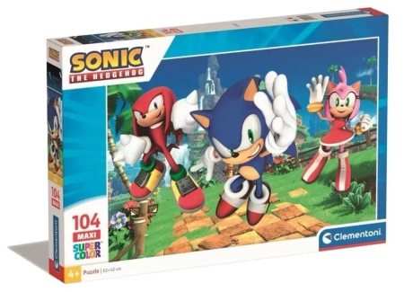 Puzzle 104 Maxi Super Kolor Sonic - Clementoni