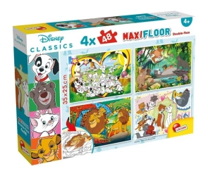 Disney. Puzzle dwustronne Maxi 4x48 el. - Lisciani