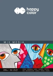 Blok Mix Media ART A4/25K 200g HAPPY COLOR - GDD