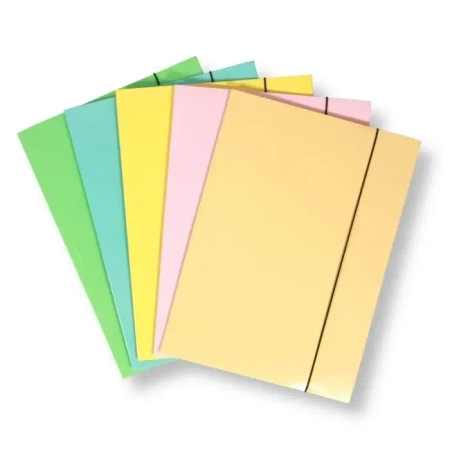 Teczka A4 z gumką laminowana pastel mix (10szt) - Penword