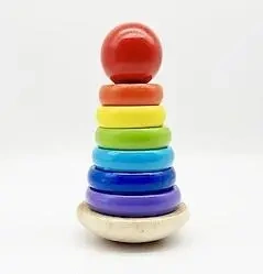 Piramida wańka wstańka drewniana - Smily Play