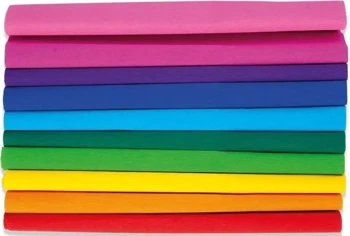 Bibuła marszczona 25x200 Tęcza mix 10 rolek - GDD