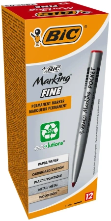 Marker Marking Fine 1445 ECOlutions czerw (12szt) - BIC