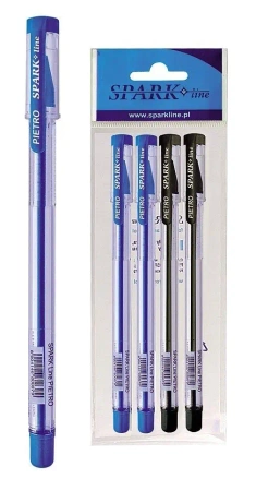 Długopis Pietro 0,7mm 2 kolory 4 szt SPARK LINE