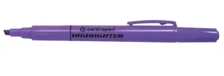 Cienki zakreślacz Highlighter fioletowy - Centropen