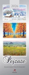 Kalendarz 2026 pocztówkowy 12,5x33cm Pejzaże... - Artsezon